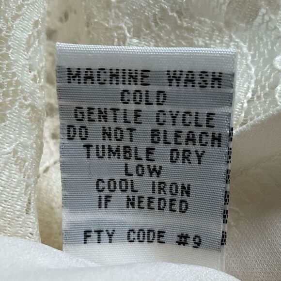 NWT J Gee Ivory Lace BoHo Off The Shoulder Dress Lined Size Small - Picture 13 of 13